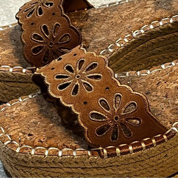 Crown Vintage Espadrille Sandals 8 1/2M 8.5 (long fits like a 9) ankle strap - Picture 11 of 13